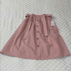 Elegant Pink A-Line Skirt